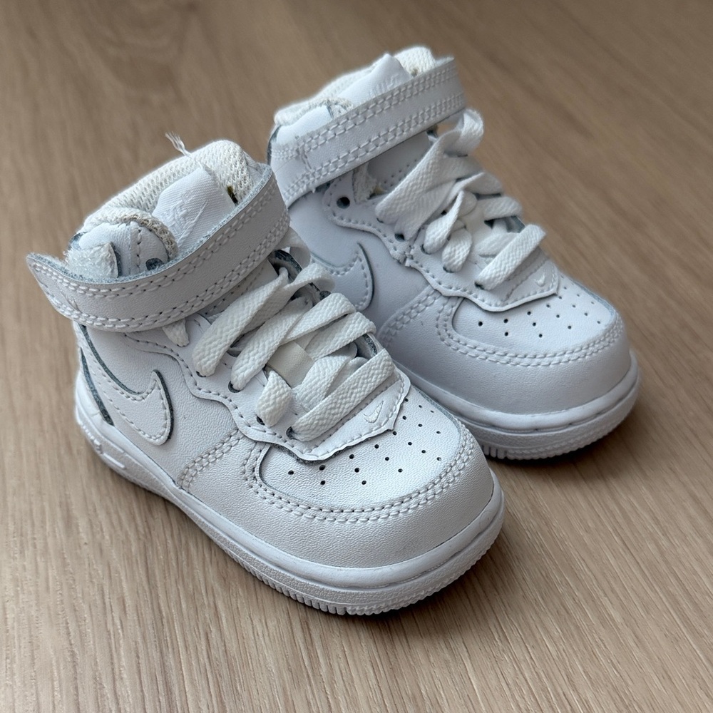 Nike Kids White High-Top Sneakers